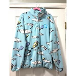 Unisex XL Dr. Seuss X Parks Project Clouds & Balloons Trail Fleece Pullover Top